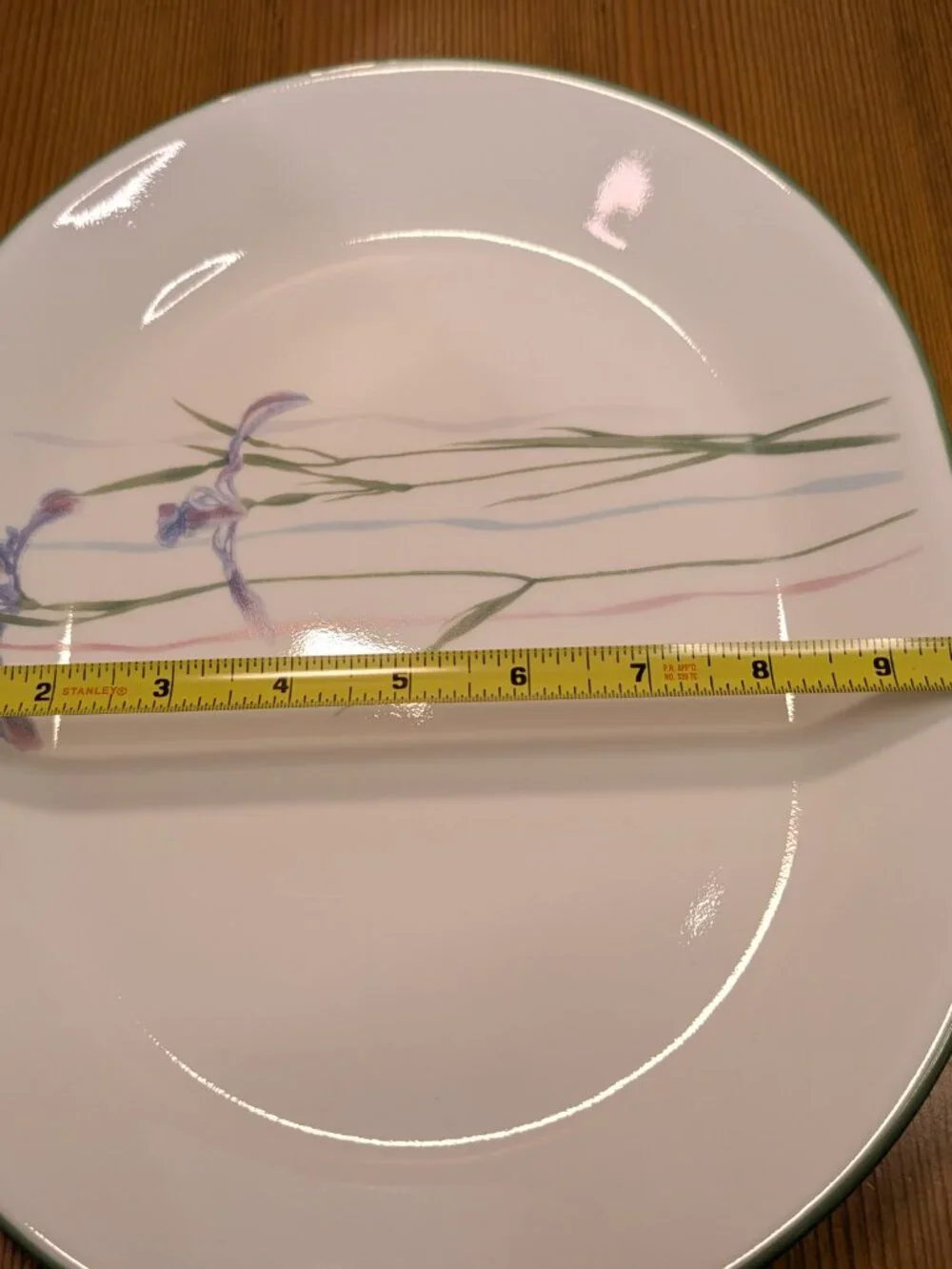 Set of 2 Corelle SHADOW IRIS Oval Serving Platter 12-1/4